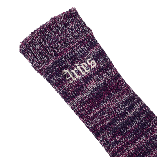 Aries Premium Gothic Rib Sock Purple