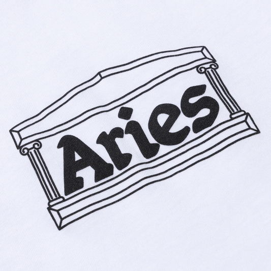 Aries Temple Short Sleeve T-Shirt White