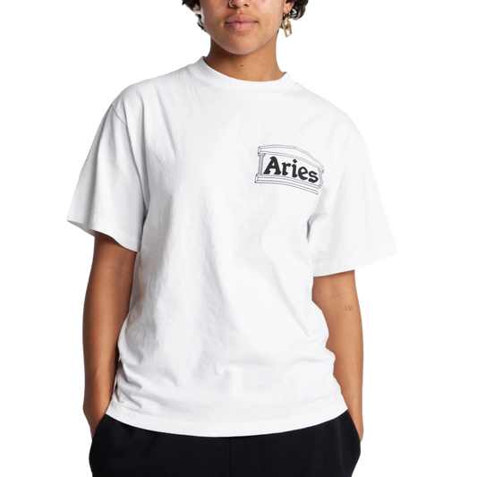 Aries Temple Short Sleeve T-Shirt White