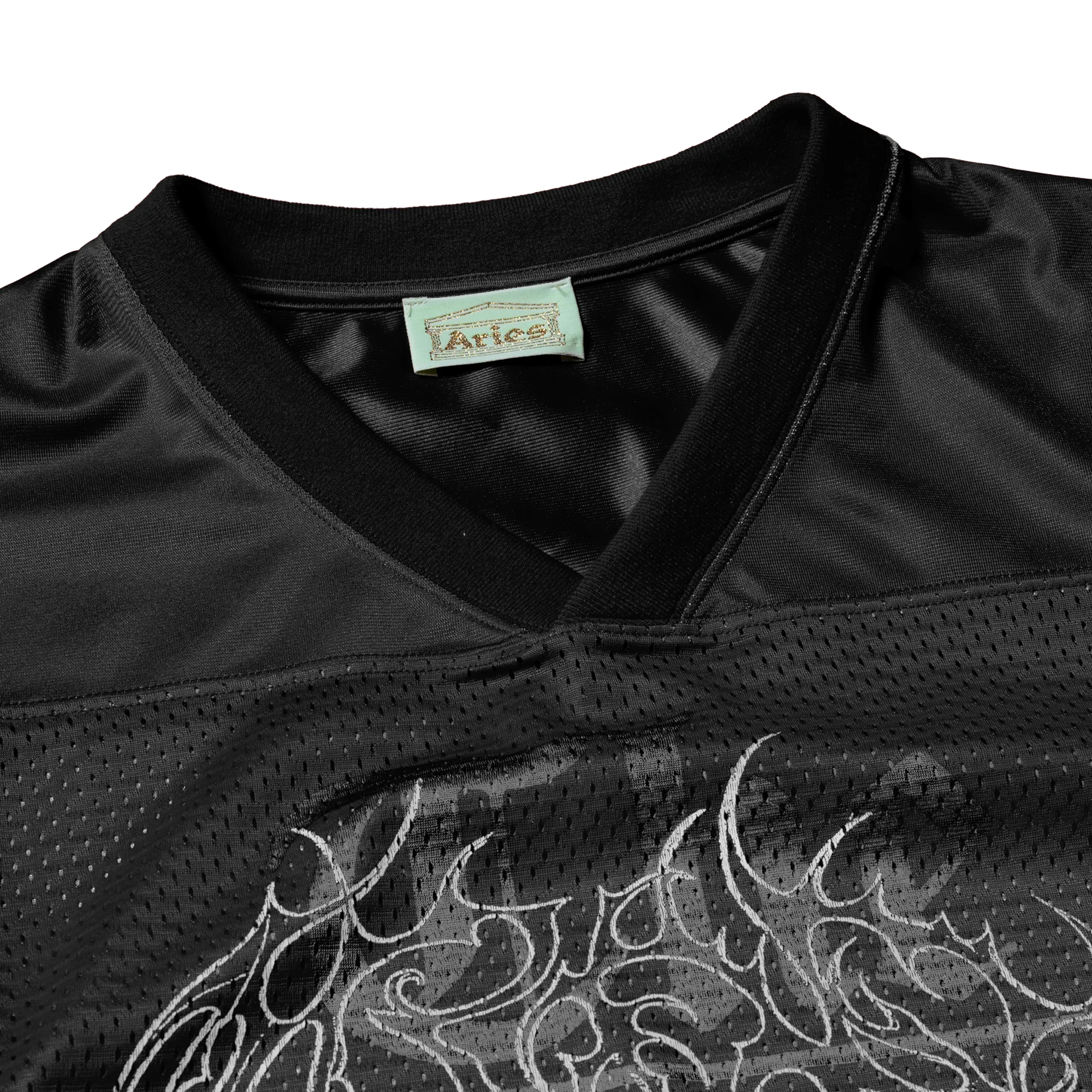 Aries The Rat Project Airtex Long Sleeve T-Shirt Black