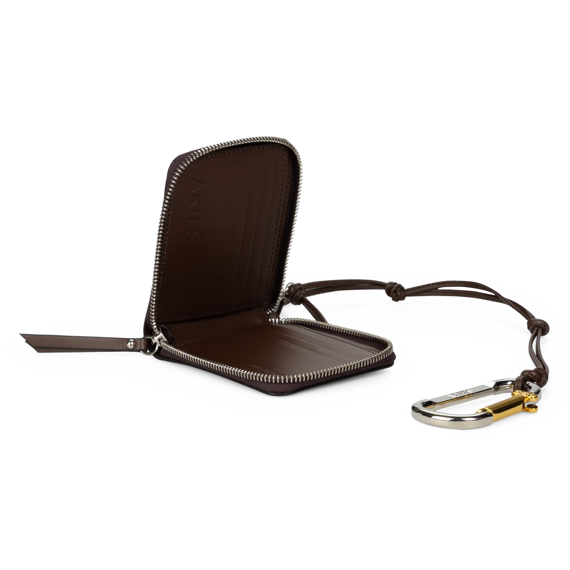 Aries Vintage Leather Bobby Wallet Brown