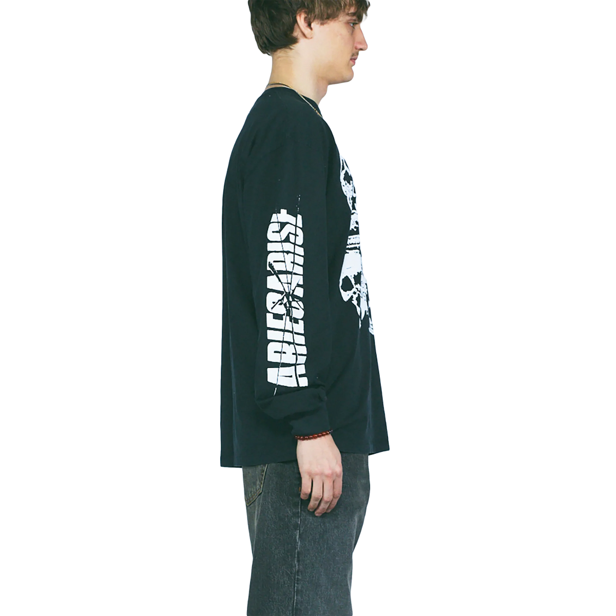 Aries Faded I'm Cross Long Sleeve T-Shirt Black