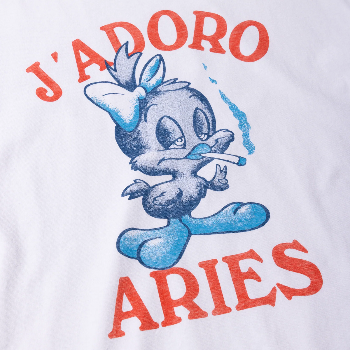 Aries Women's J'adoro Weedie Pie Baby T-Shirt White