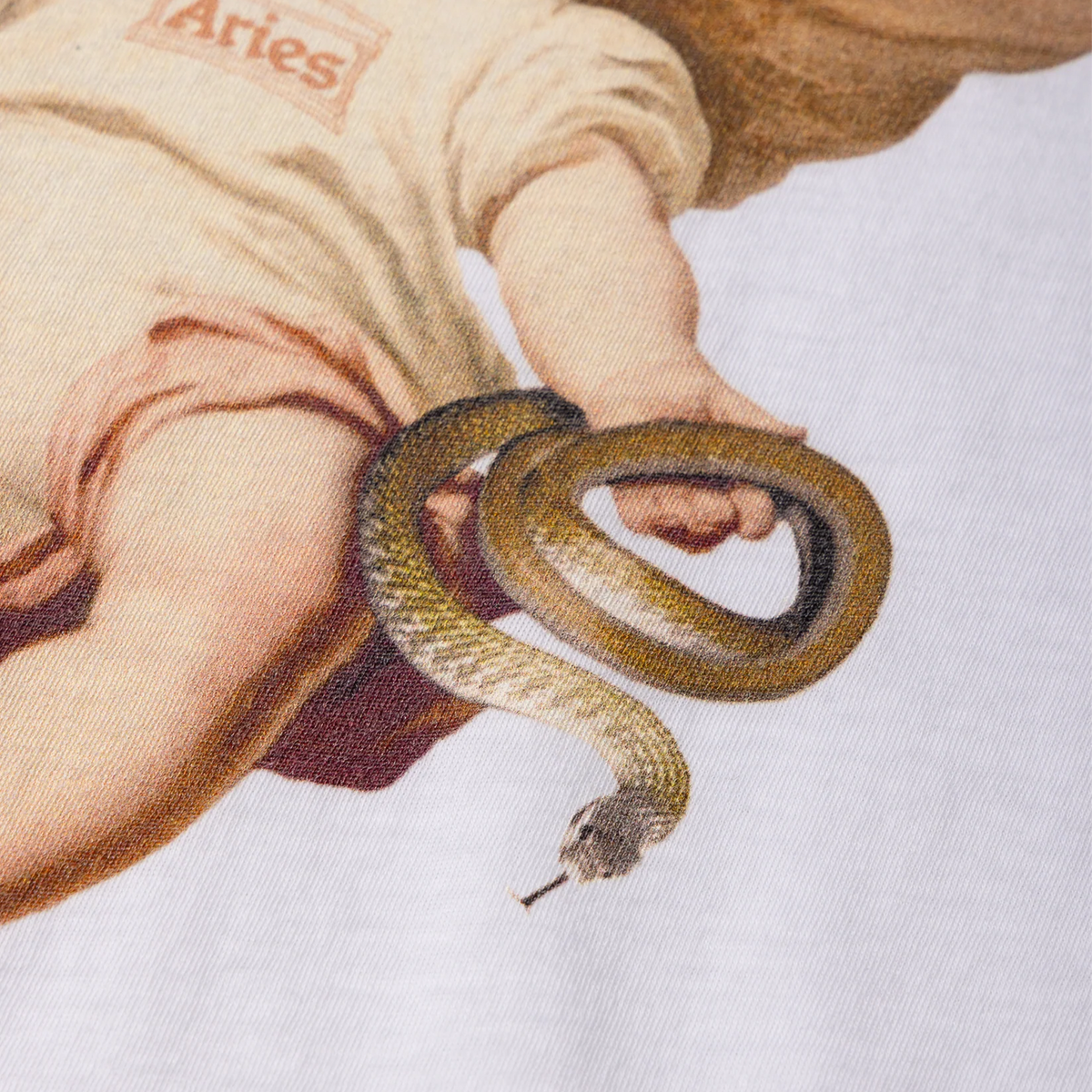 Aries Women's Lil Cherub Cap Sleeve T-Shirt Off White