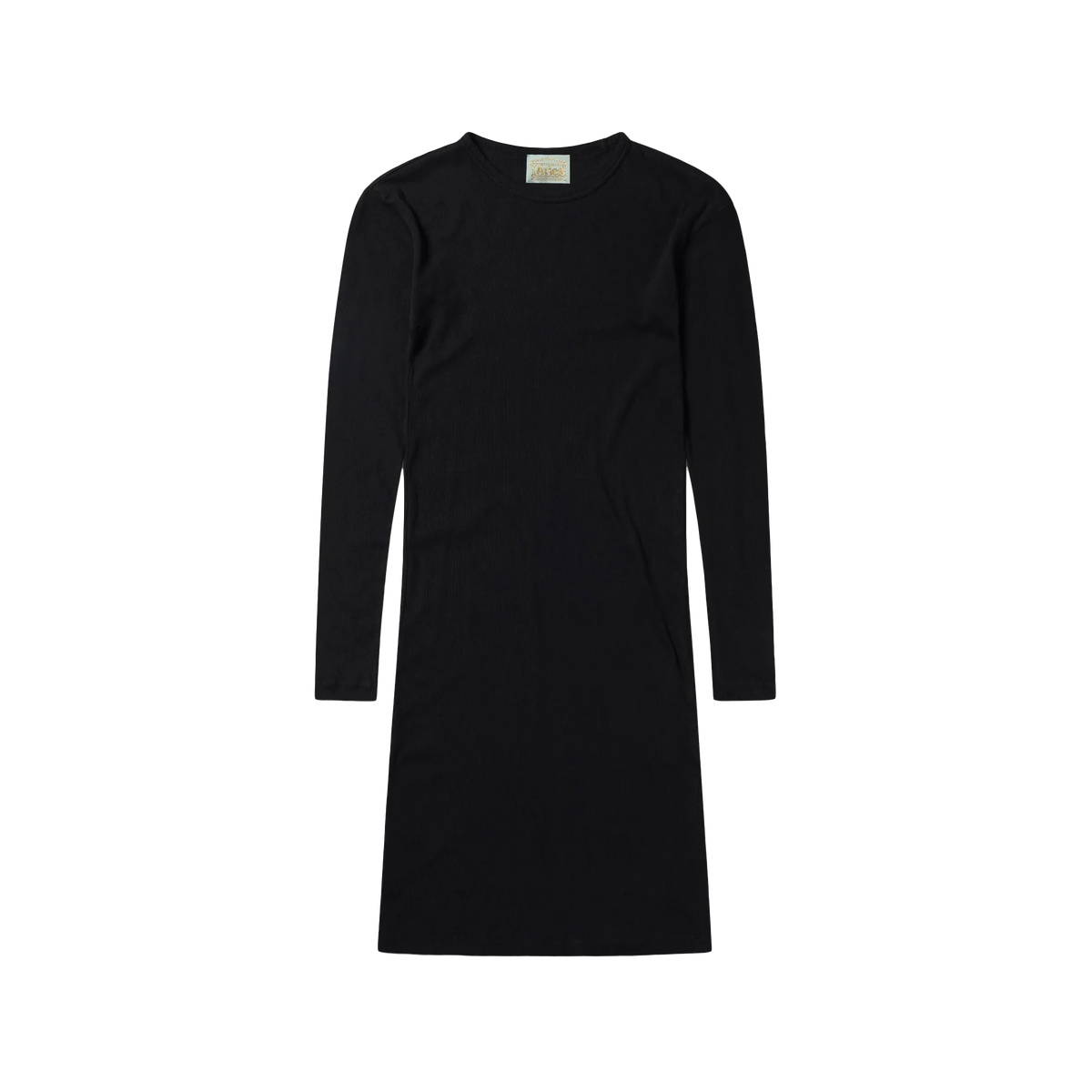 Aries Women's Temple Rib Long Sleeve Dress Black
