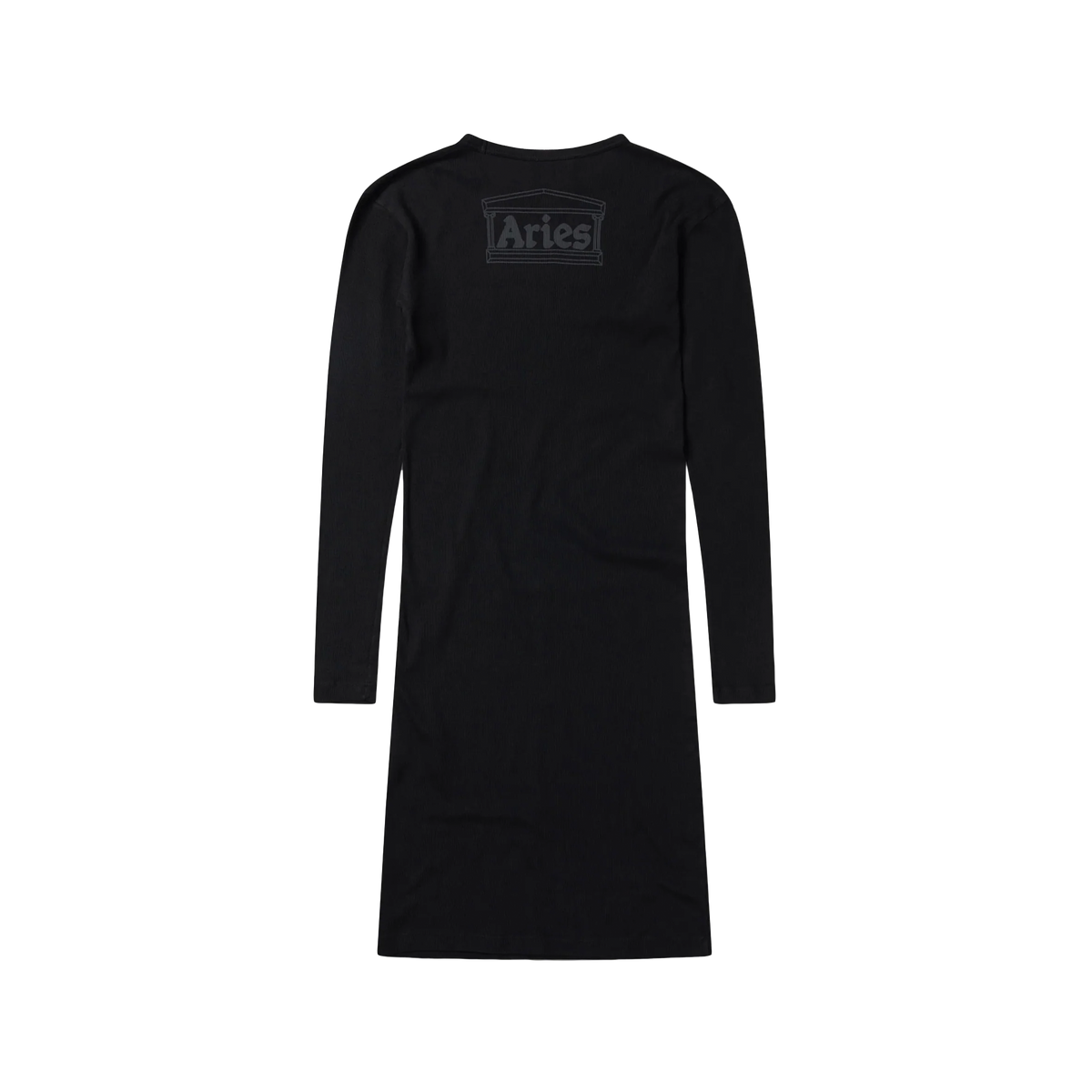 Aries Women's Temple Rib Long Sleeve Dress Black