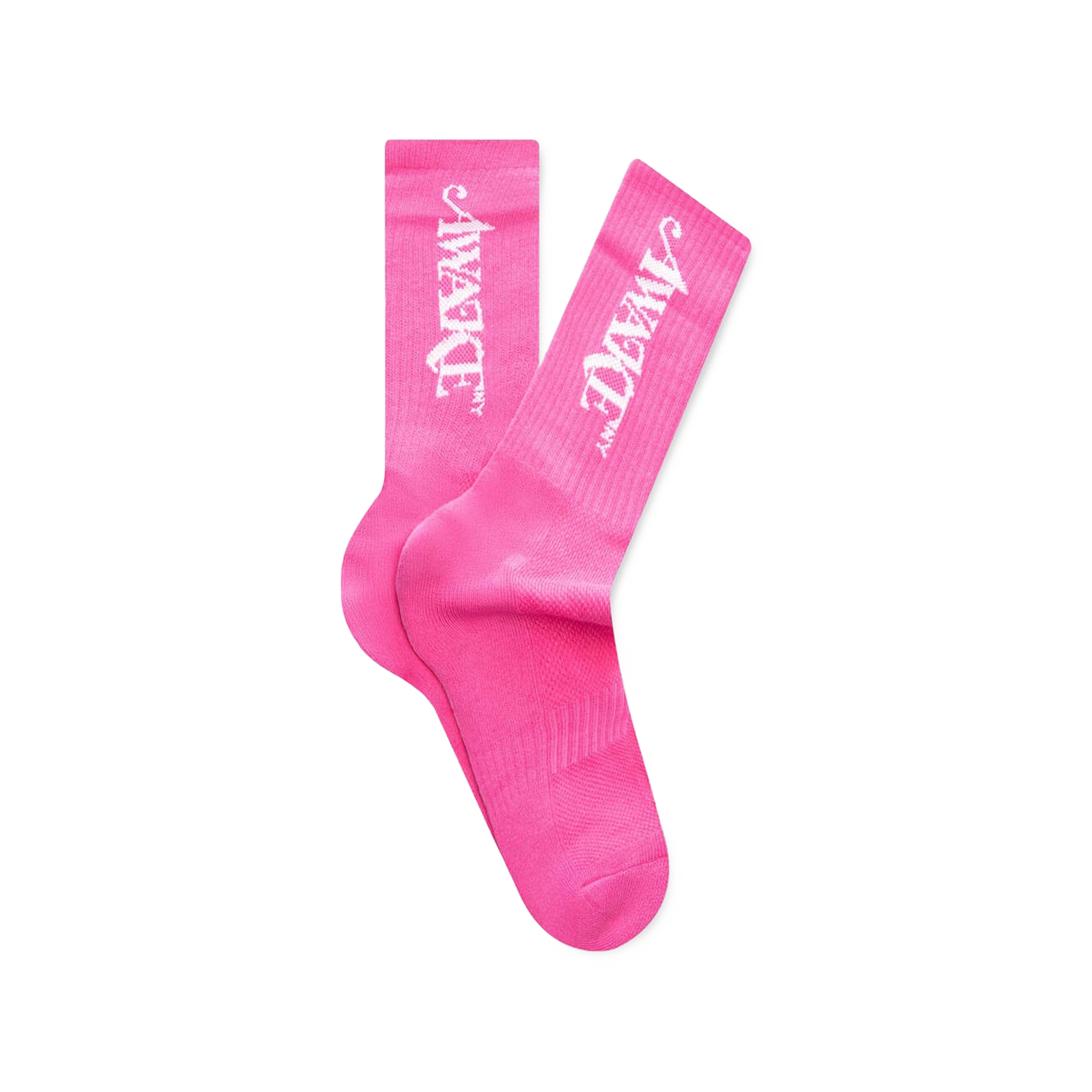 Awake NY Classic Logo Socks Pink