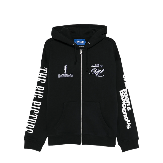Awake NY The Big Picture Zip Hoodie Black