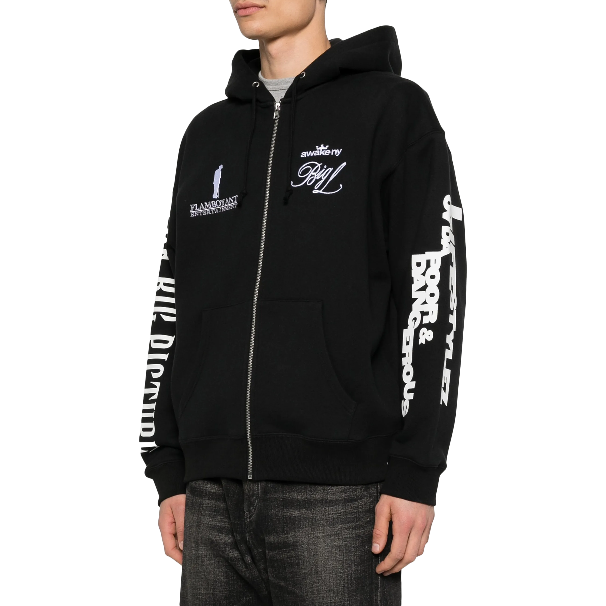 Awake NY The Big Picture Zip Hoodie Black