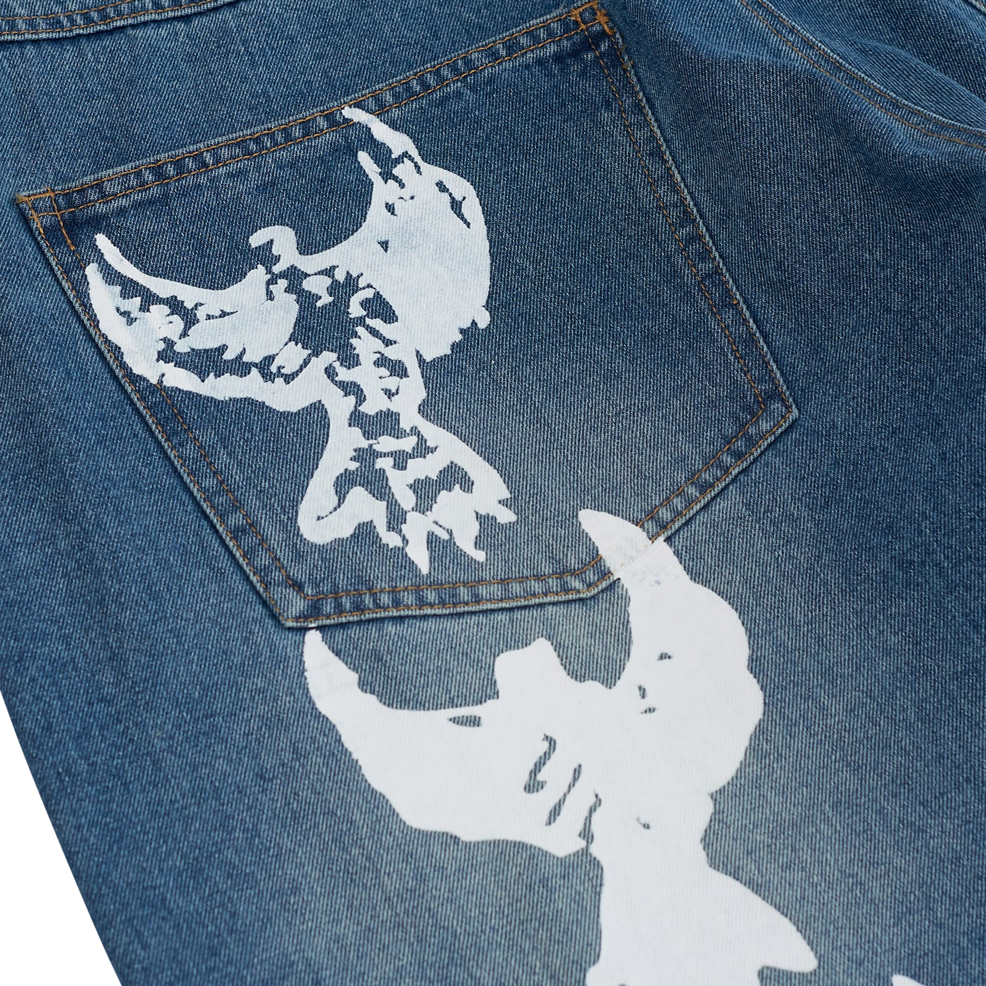 Kidsuper Baggy Dove Jeans Blue