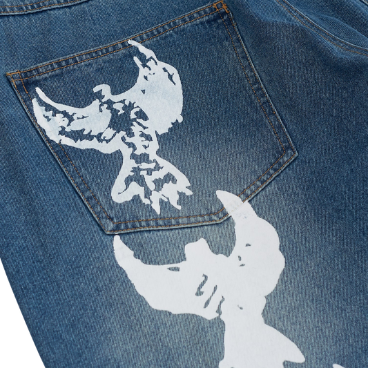 Kidsuper Baggy Dove Jeans Blue