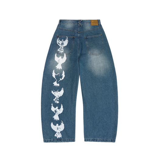 Kidsuper Baggy Dove Jeans Blue