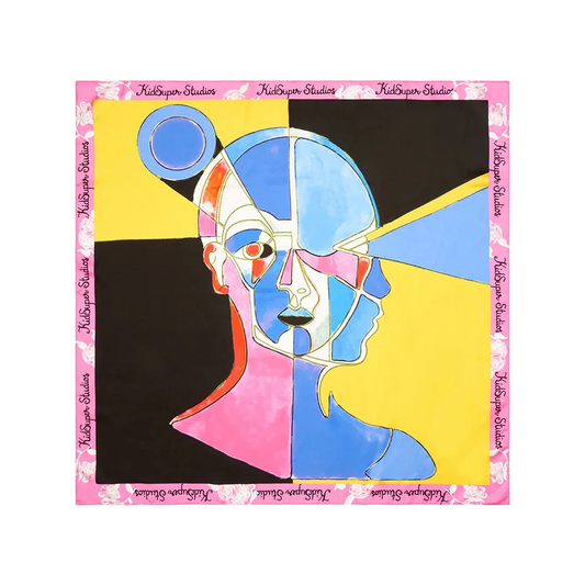 Kidsuper Bauhaus-Printed Silk Scarf Multi