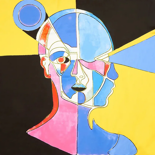 Kidsuper Bauhaus-Printed Silk Scarf Multi