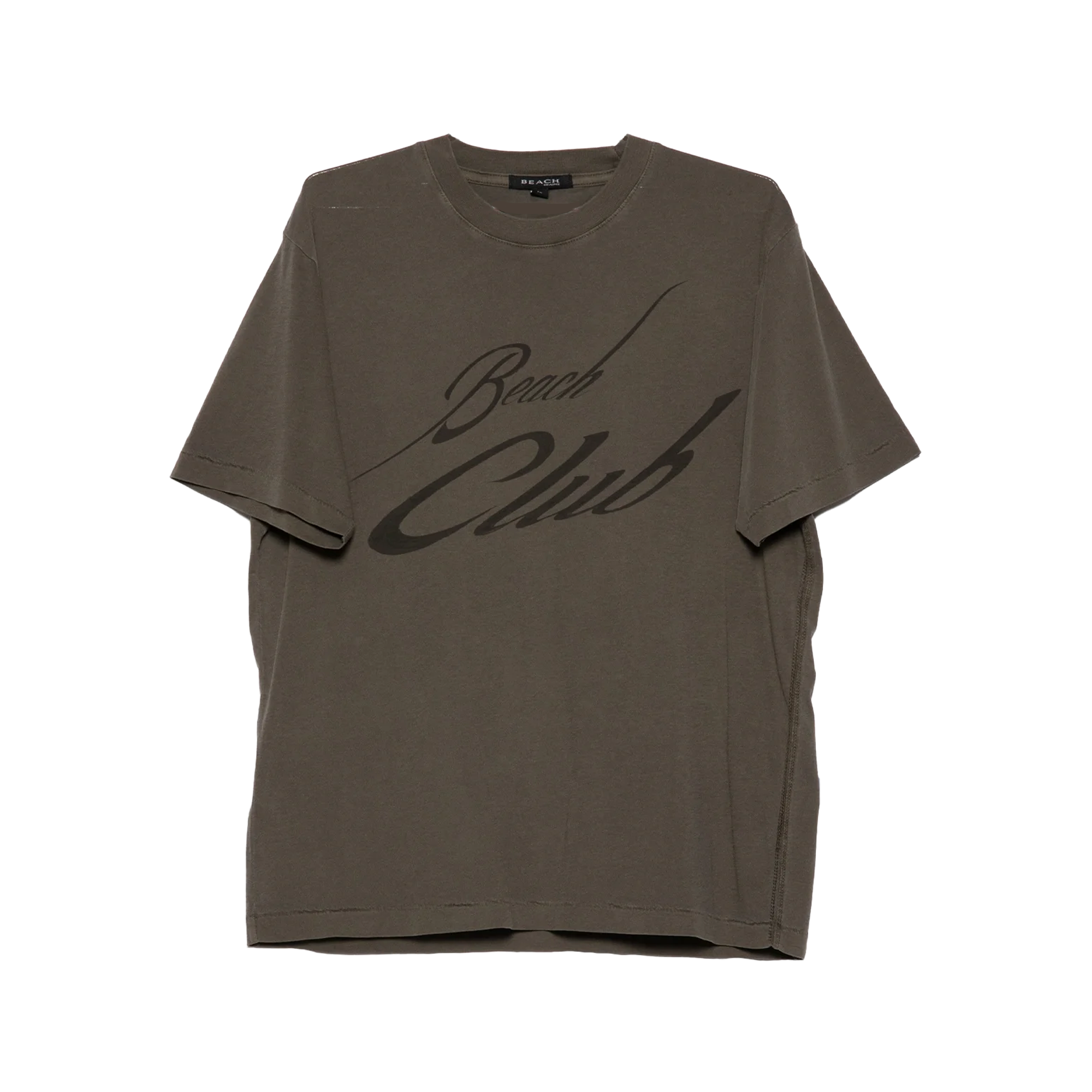 Beach Brains Beach Club Tide T-Shirt Brown