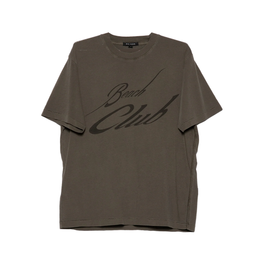 Beach Brains Beach Club Tide T-Shirt Brown