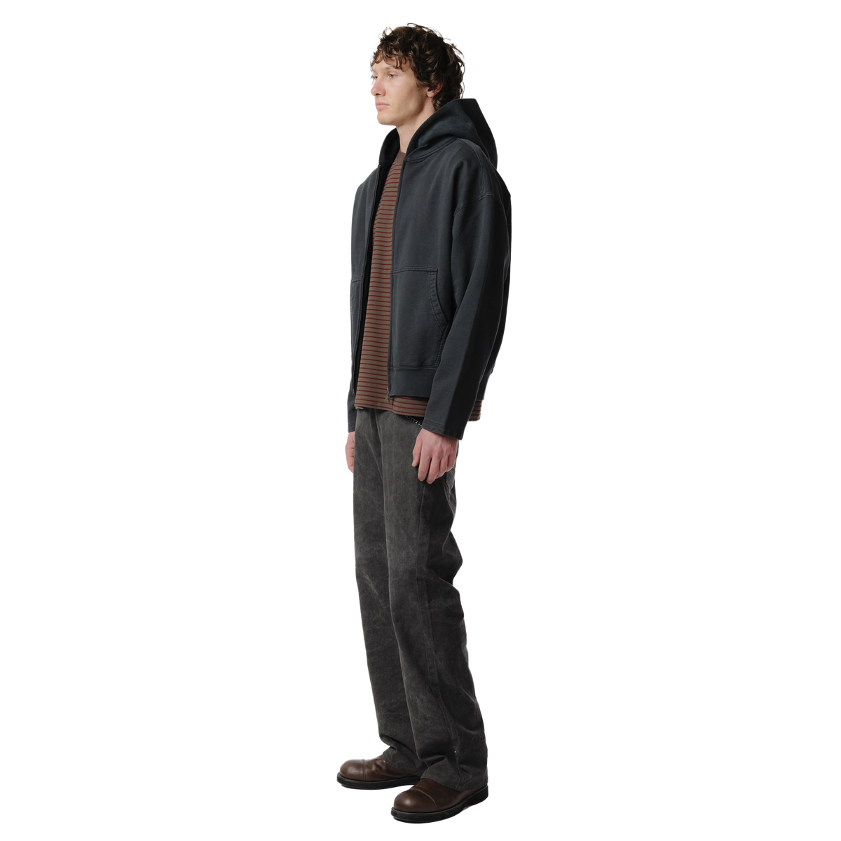 Beach Brains Bomber Zip Hood Black