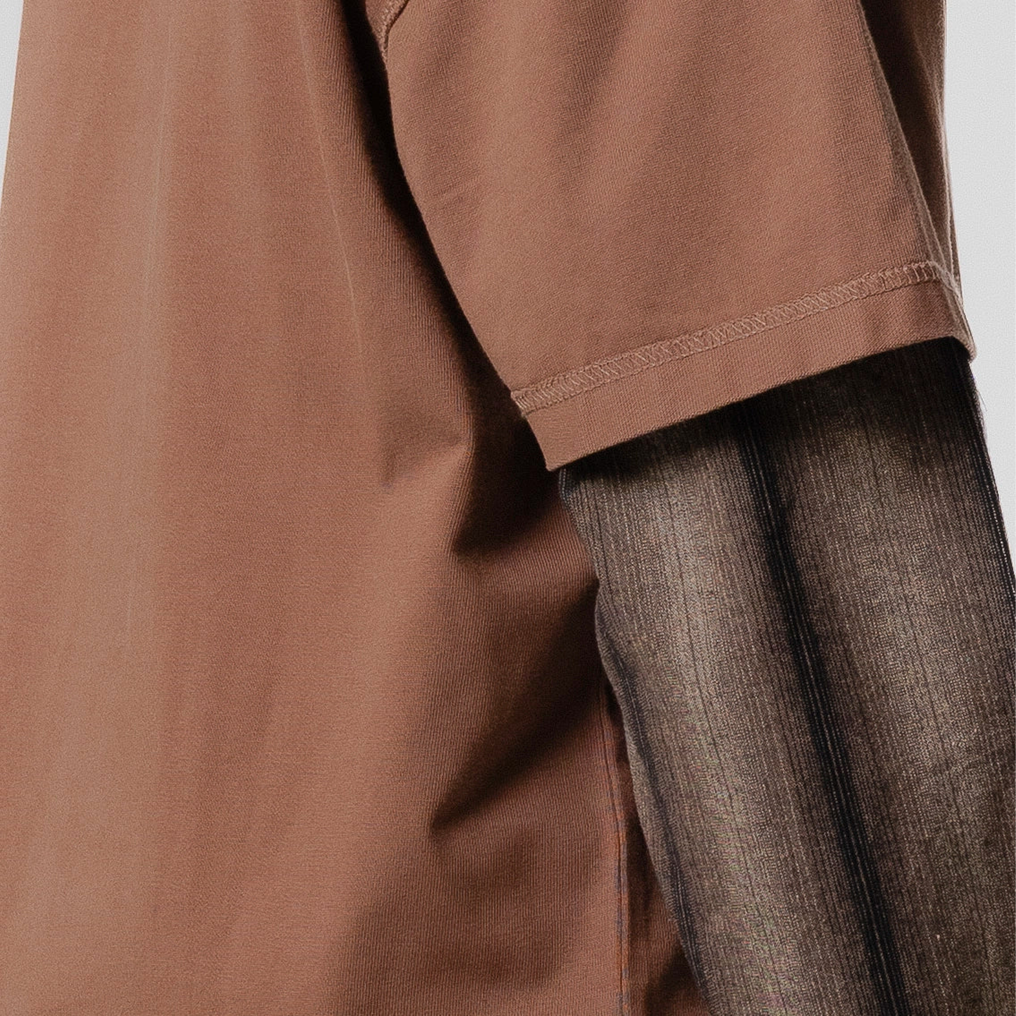 Beach Brains Dead End Shirt Brown/Ash Stripe