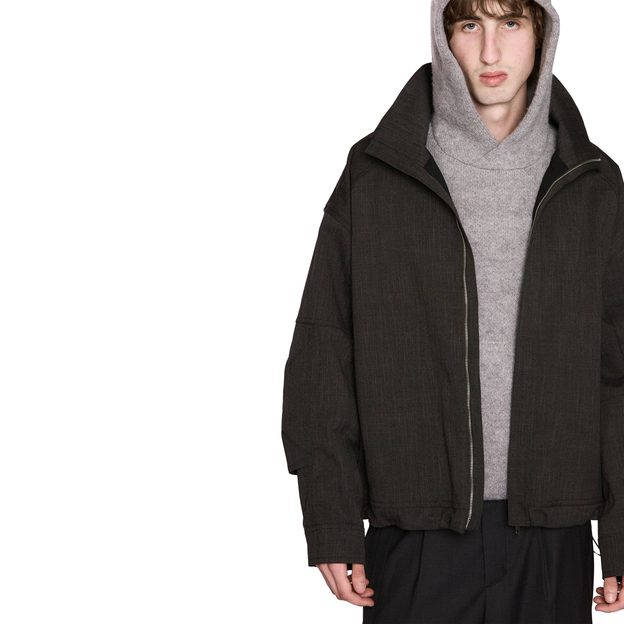 Beach Brains Luna Jacket Silt Grey