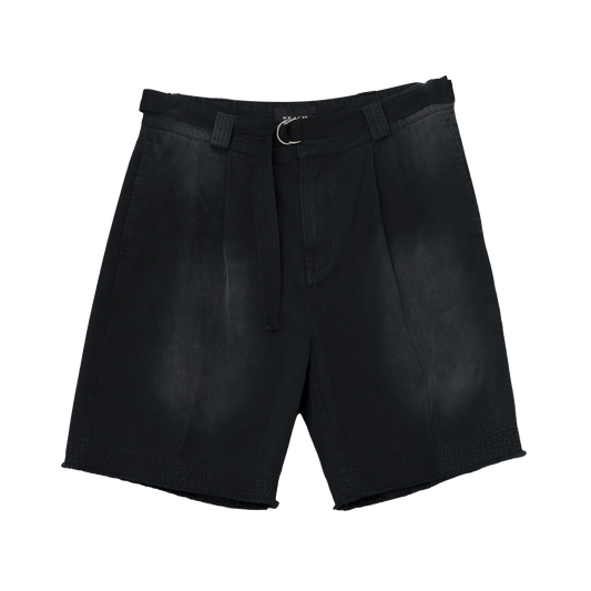 Beach Brains Pleated Work Short Black