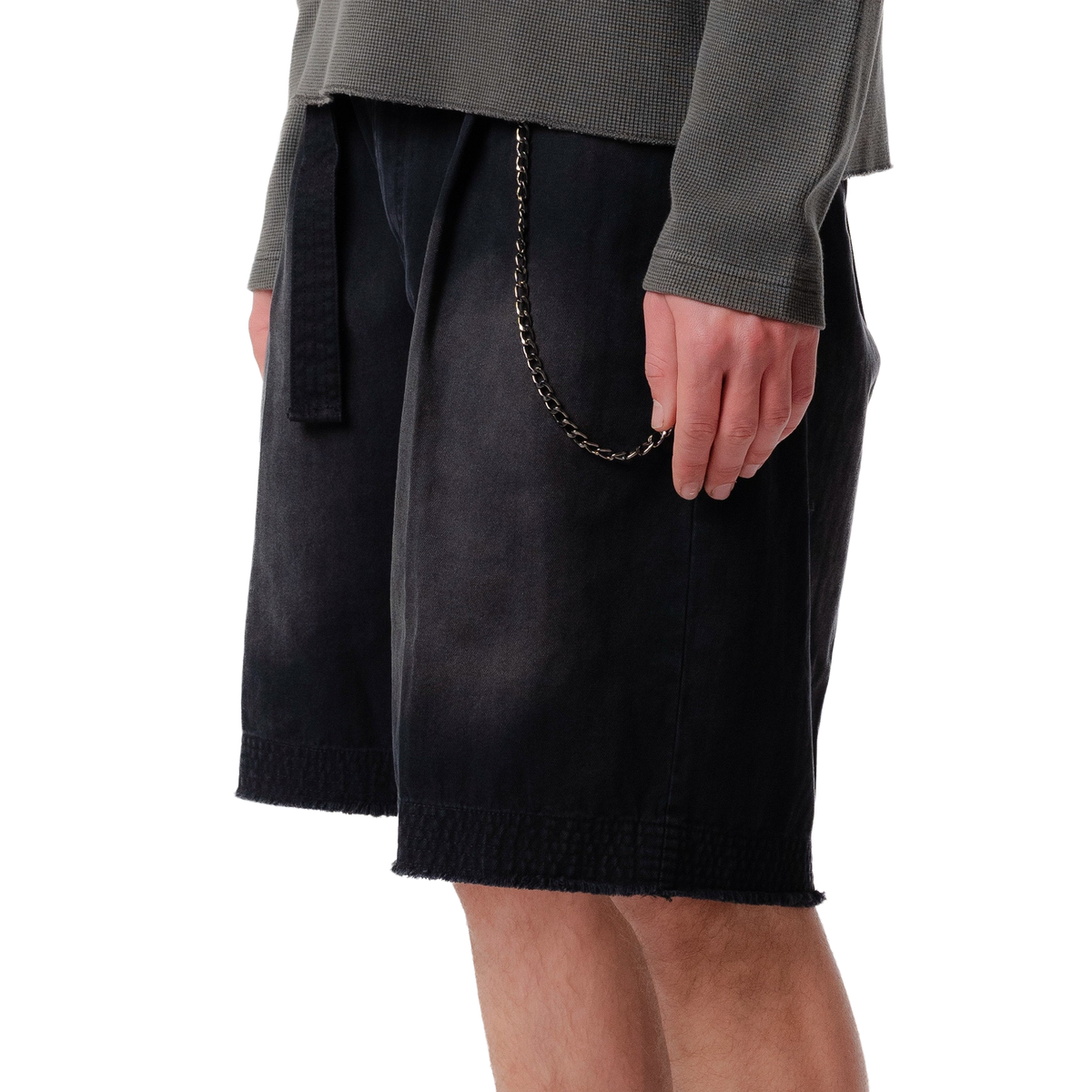 Beach Brains Pleated Work Short Black