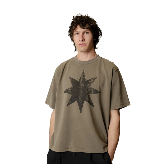 Beach Brains Star Dream T-Shirt Brown