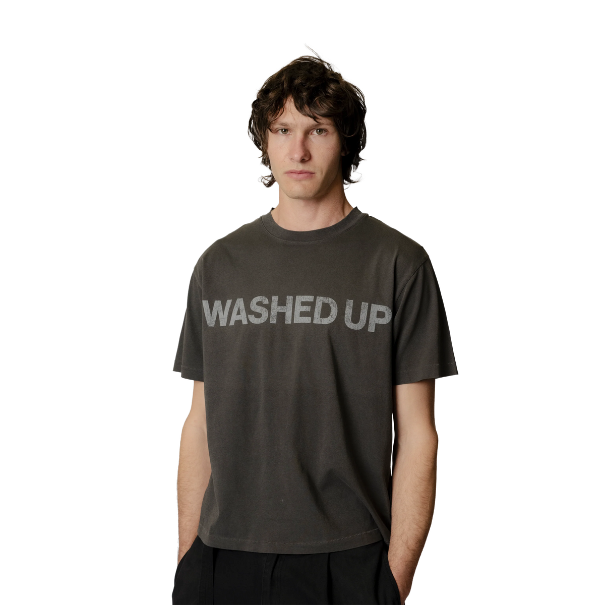 Beach Brains Washed Up Tide T-Shirt Charcoal