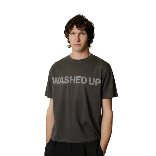 Beach Brains Washed Up Tide T-Shirt Charcoal