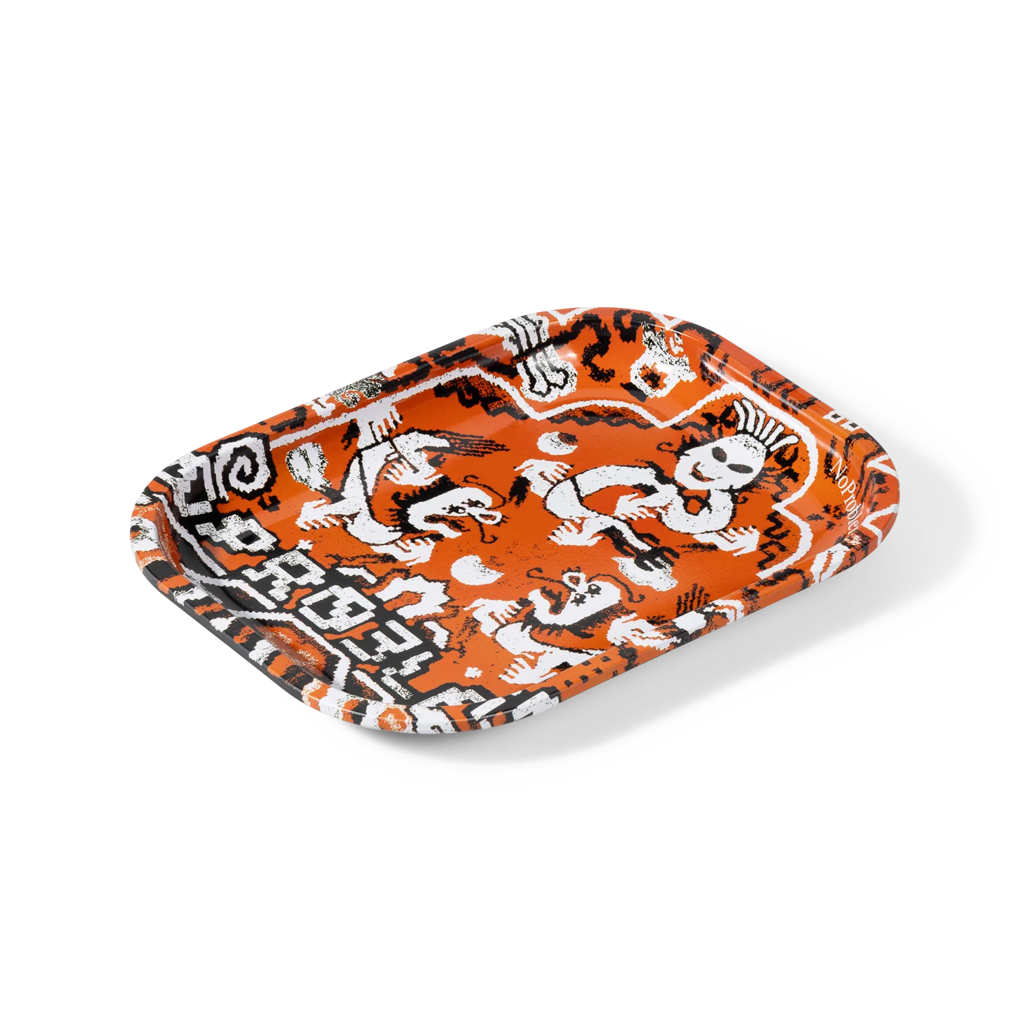 No Problemo Rugged Metal Tray Red