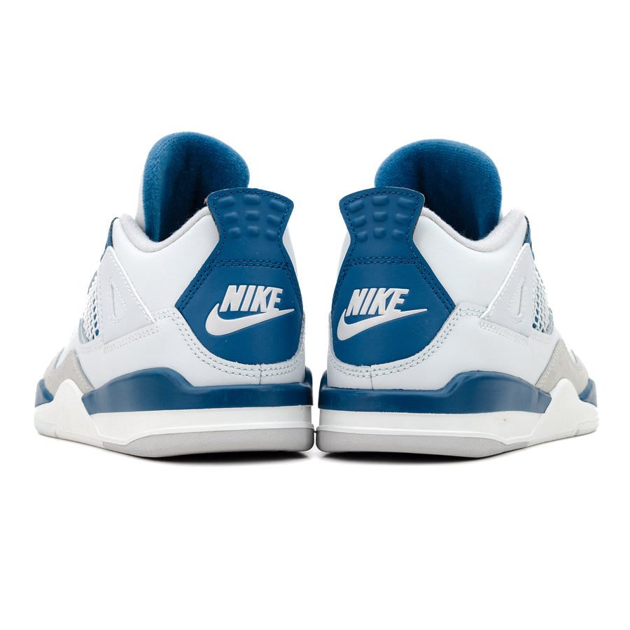 Nike Jordan 4 Retro (PS) Off White/Military Blue/Neutral Grey BQ7669-141