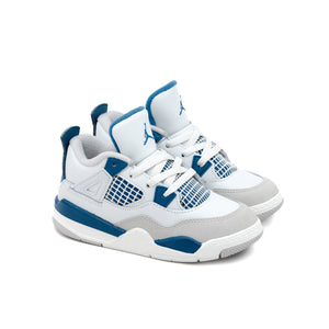 Nike Jordan 4 Retro (TD) Off White/Military Blue/Neutral Grey BQ7670-141