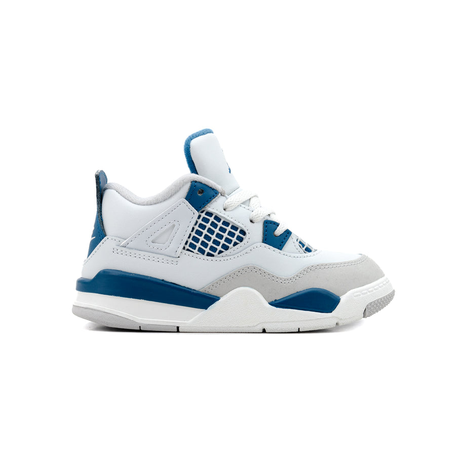 Nike Jordan 4 Retro (TD) Off White/Military Blue/Neutral Grey BQ7670-141