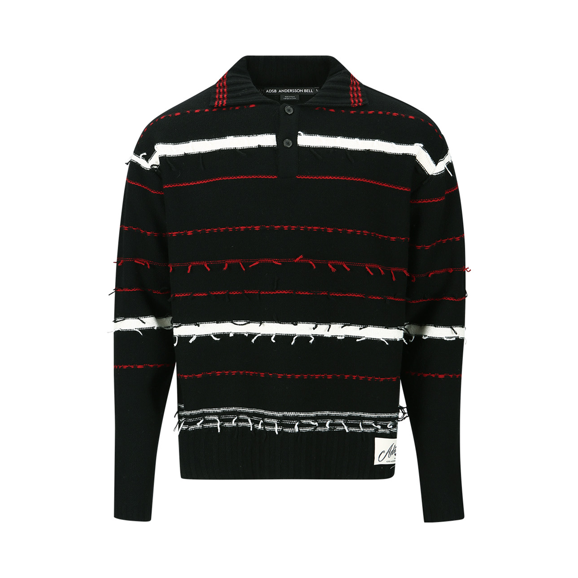 B_WStripePoloSweaterBlackATB12