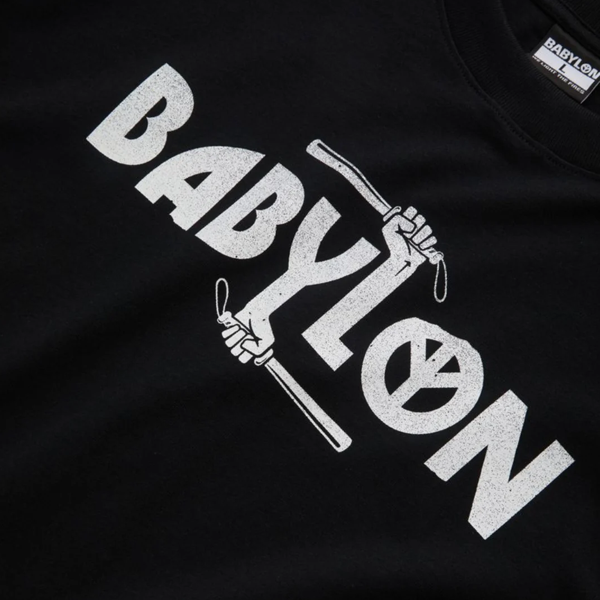 Babylon Baton T-Shirt Jet Black
