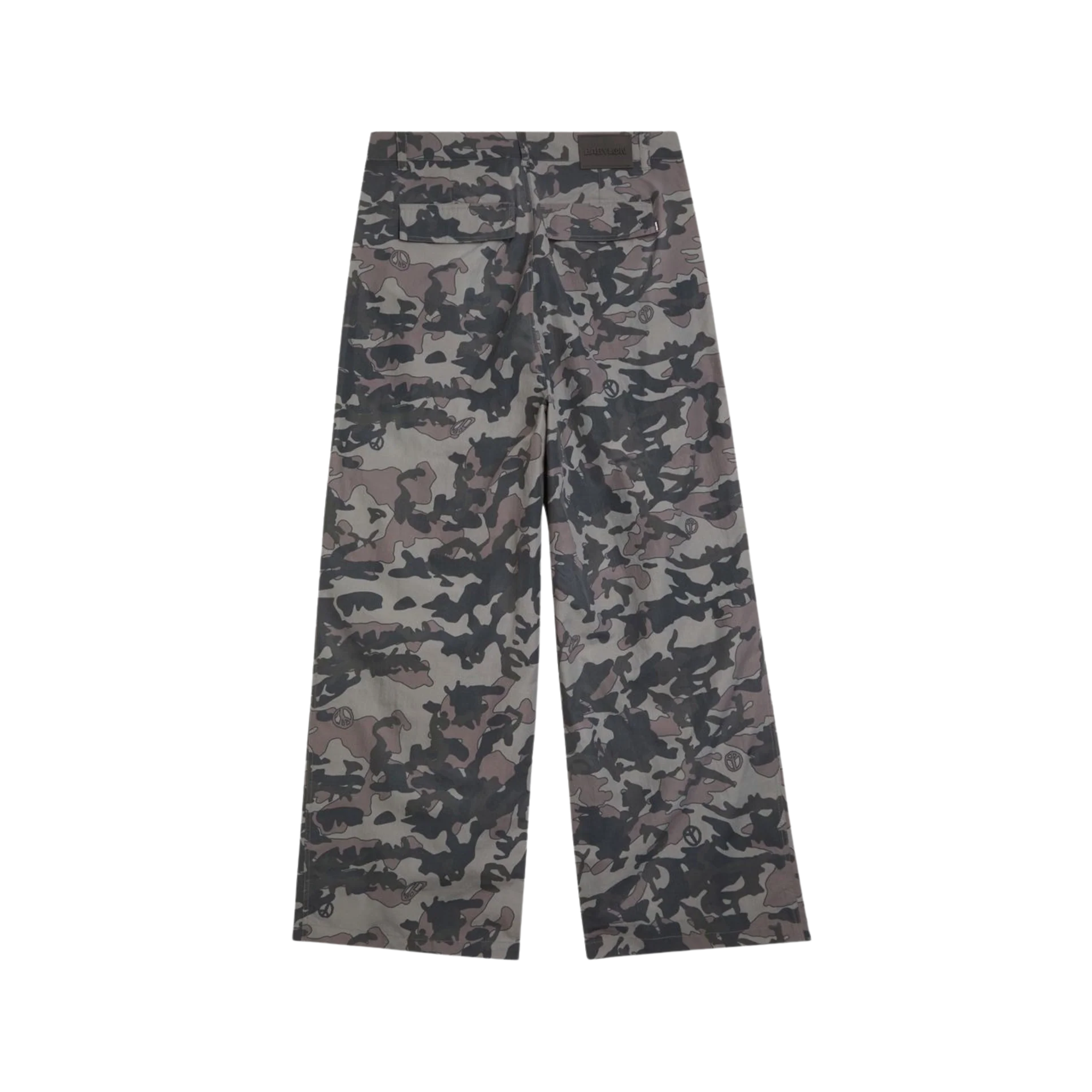 Babylon Ripstop Camo Pants Ghillie Print Black