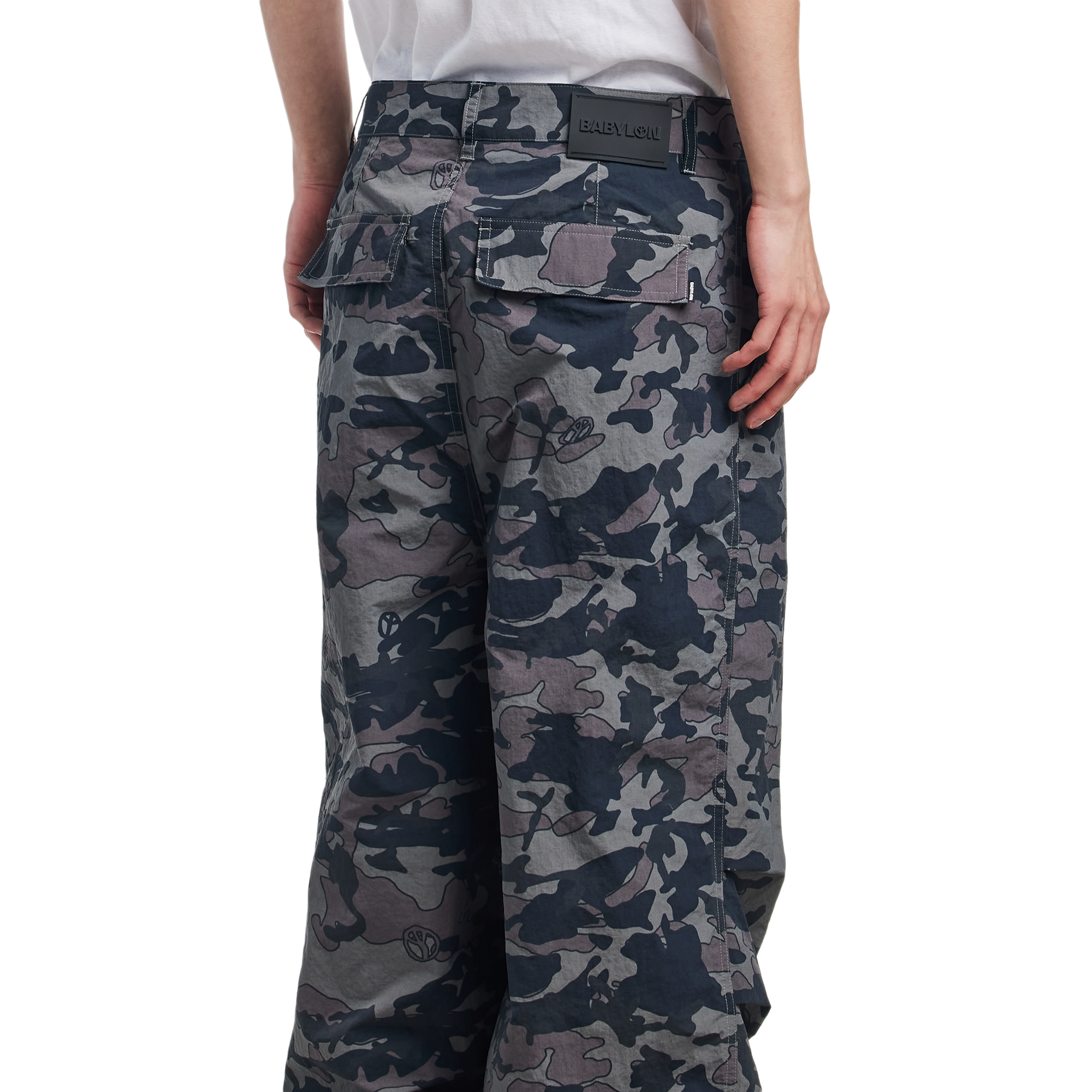 Babylon Ripstop Camo Pants Ghillie Print Black