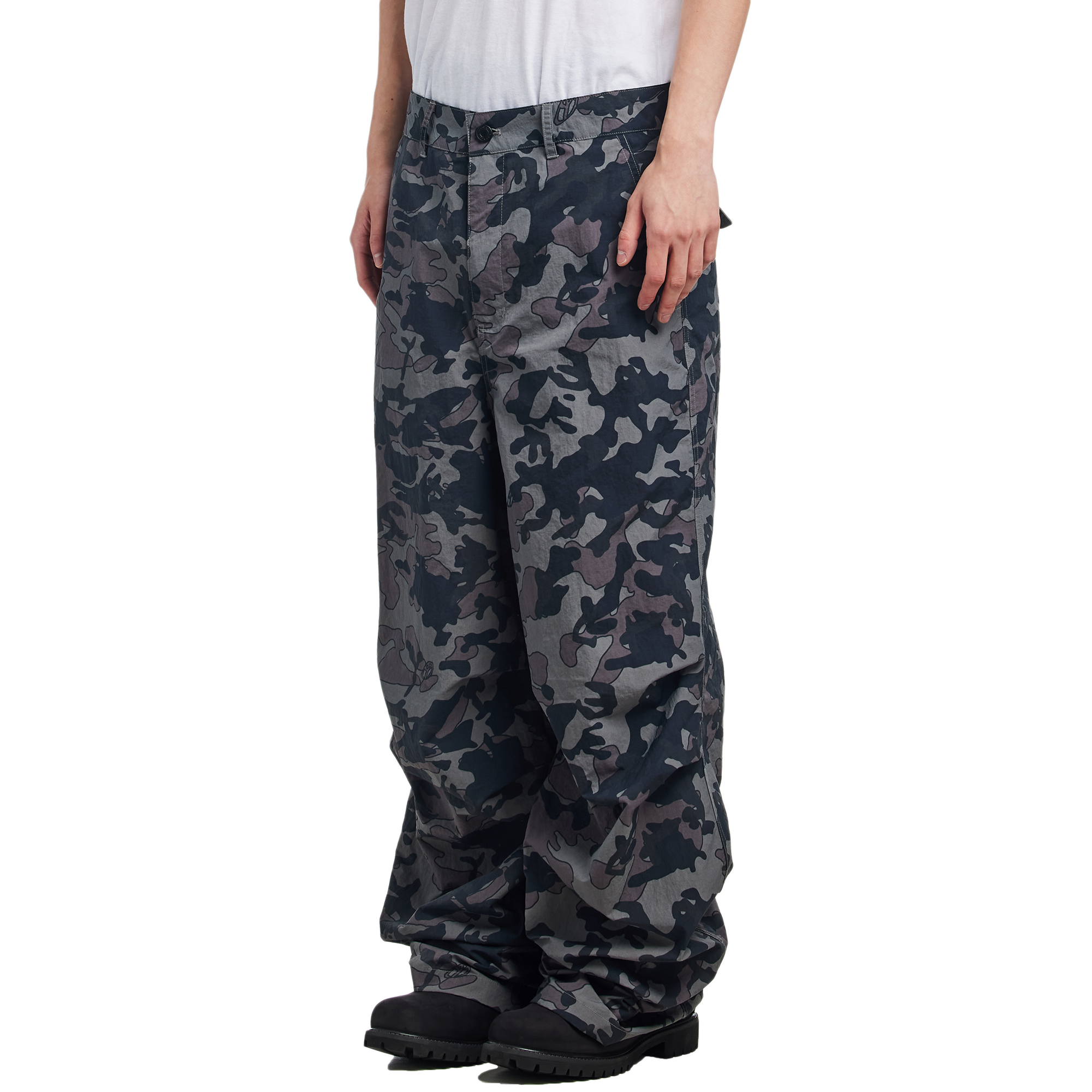 Babylon Ripstop Camo Pants Ghillie Print Black