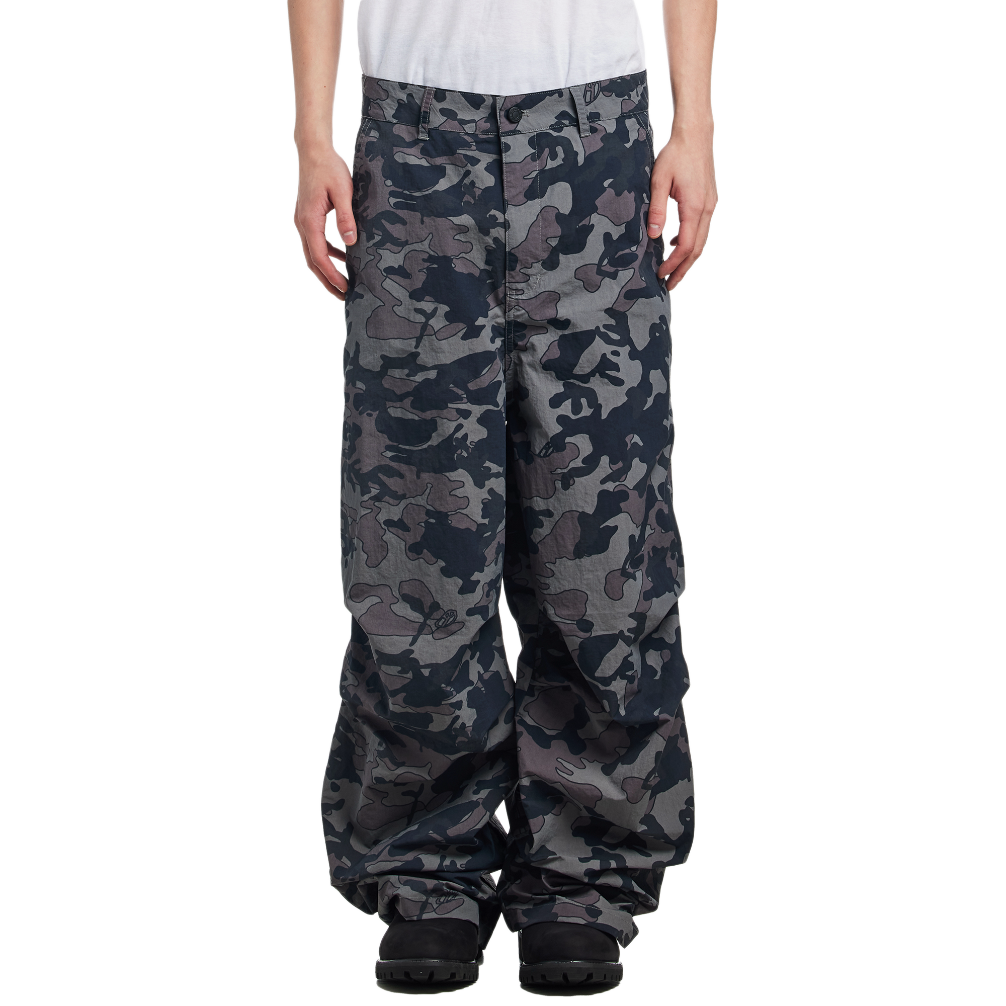 Babylon Ripstop Camo Pants Ghillie Print Black