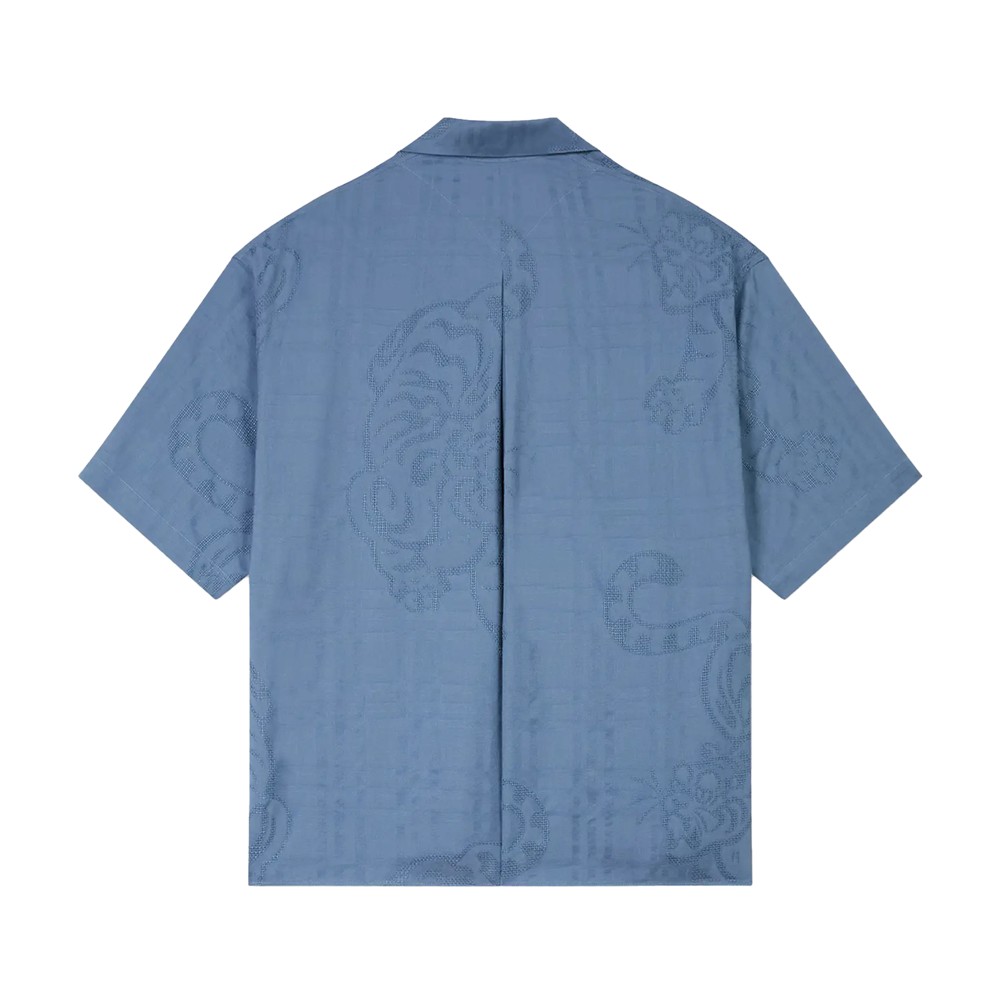 Kenzo Bamboo Tiger Hawaiian SS Shirt Blue