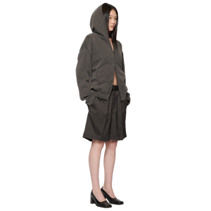 Beach Brains Cut Short Black Herringbone
