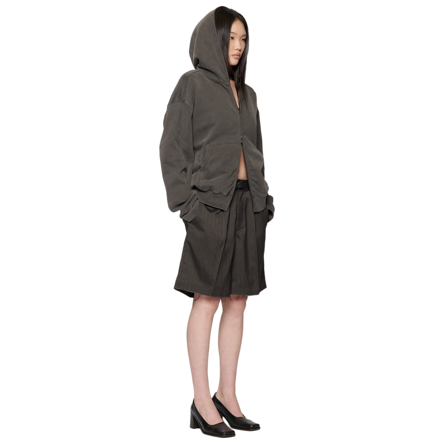 Beach Brains Cut Short Black Herringbone