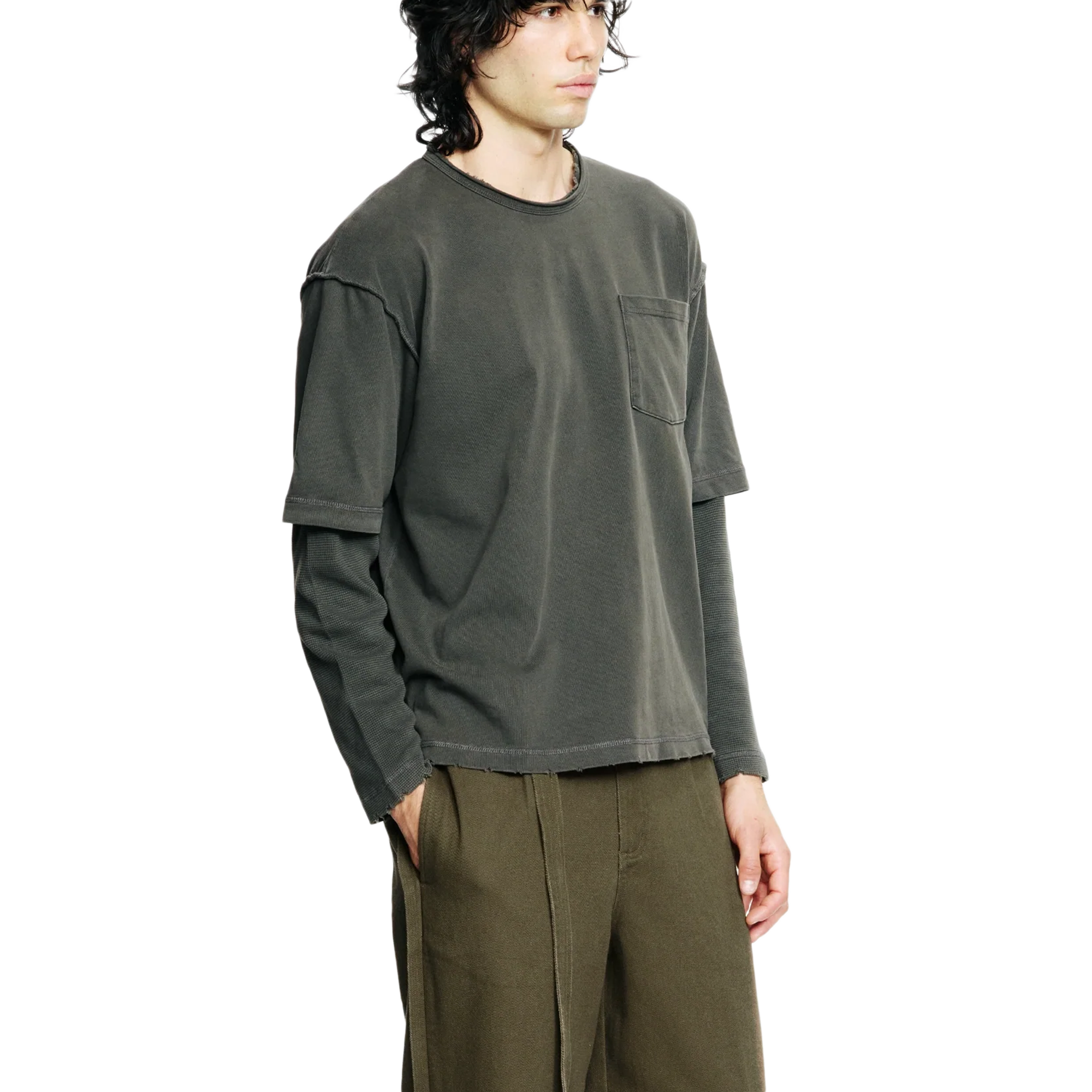 Beach Brains Dream Layer Long Sleeve Charcoal