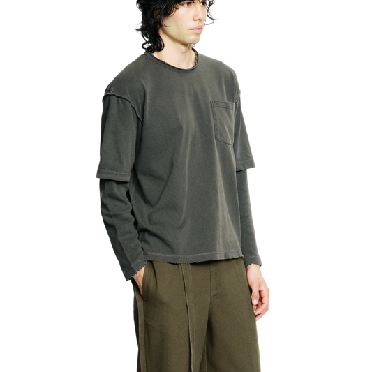 Beach Brains Dream Layer Long Sleeve Charcoal