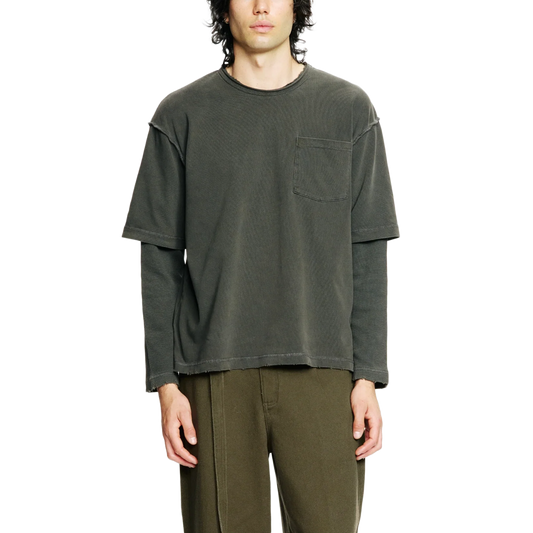 Beach Brains Dream Layer Long Sleeve Charcoal