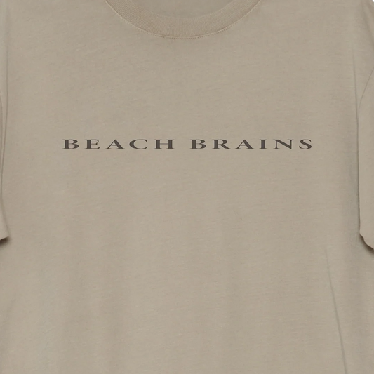 Beach Brains Logo Tide T-Shirt Desert