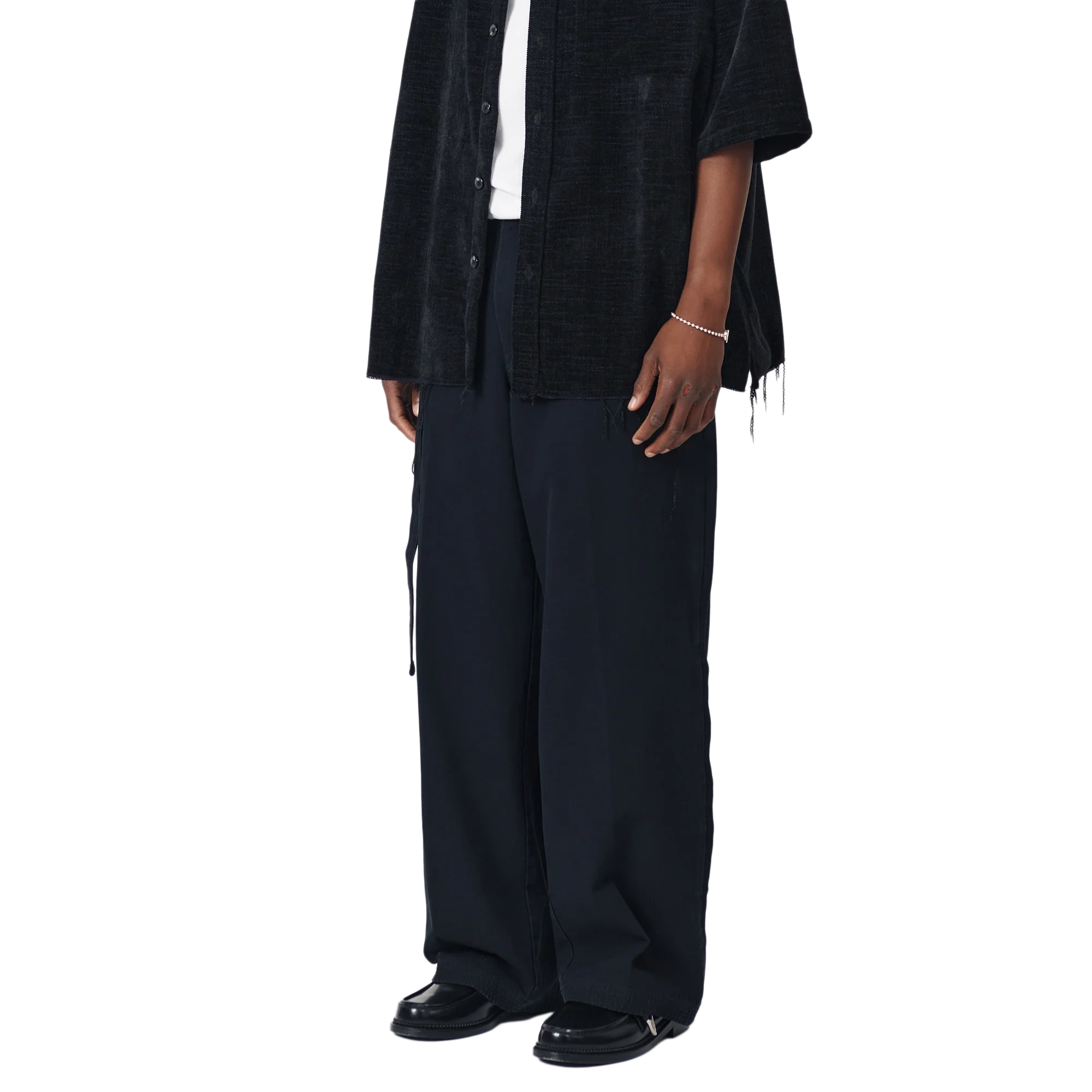 Beach Brains Pleated Work Pant Black