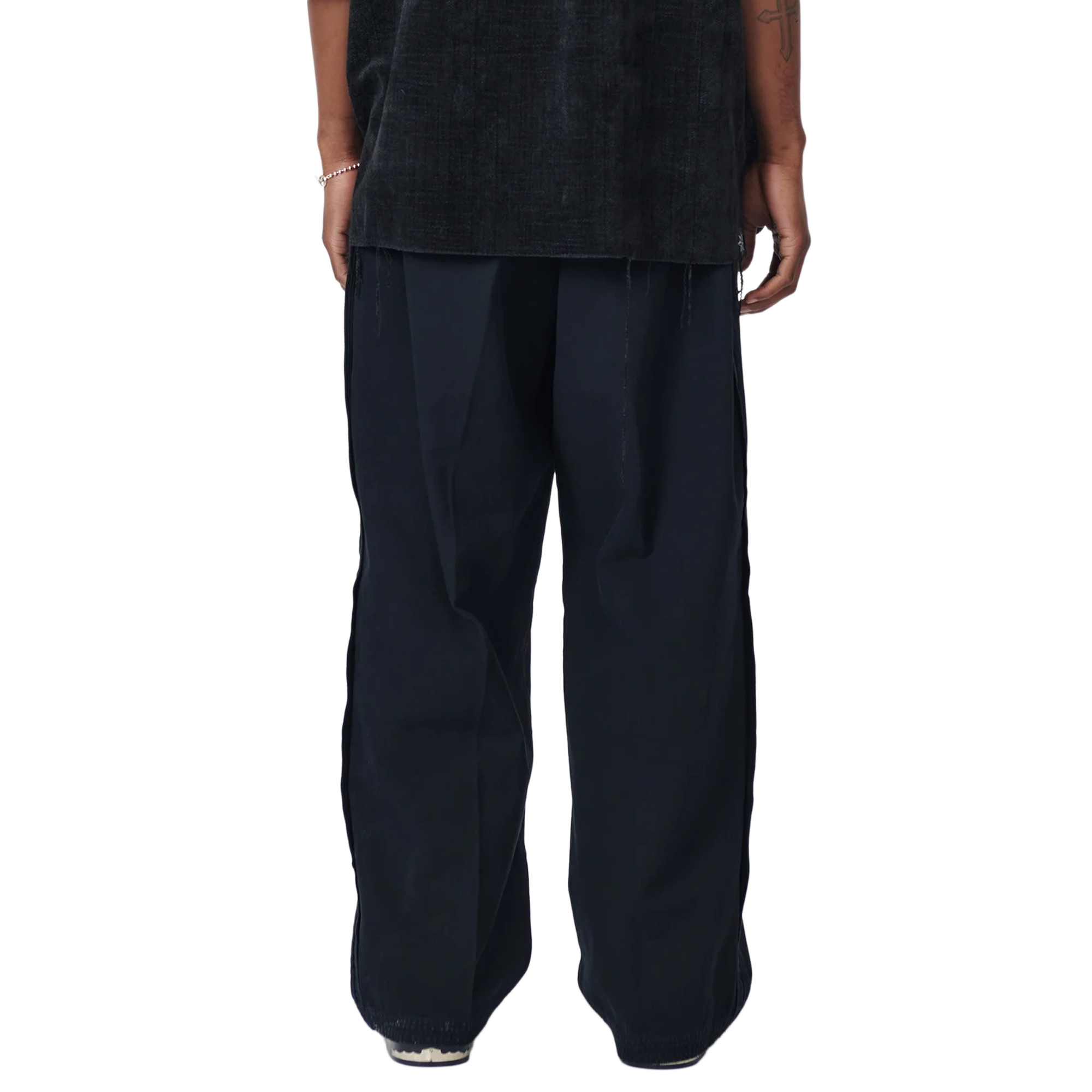 Beach Brains Pleated Work Pant Black