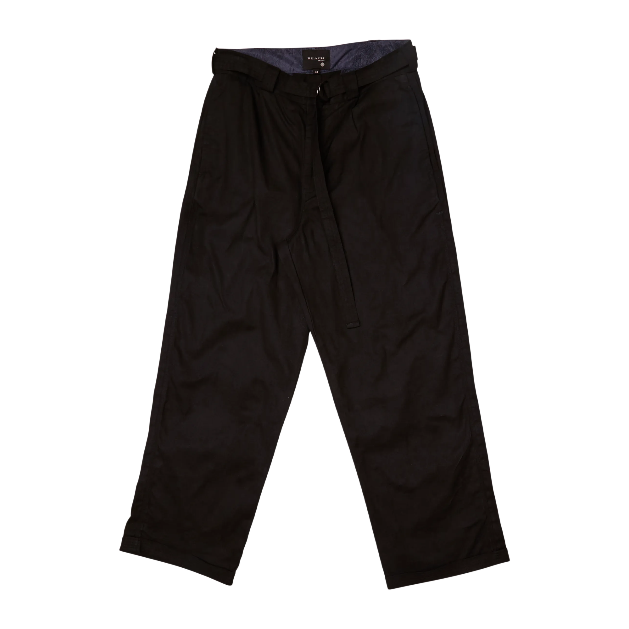Beach Brains Pleated Work Pant Black