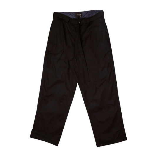 Beach Brains Pleated Work Pant Black
