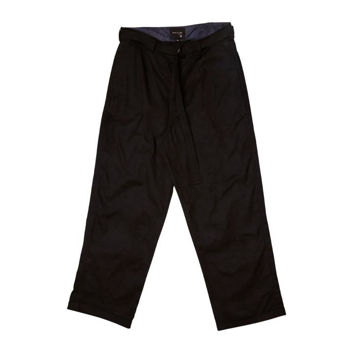 Beach Brains Pleated Work Pant Black